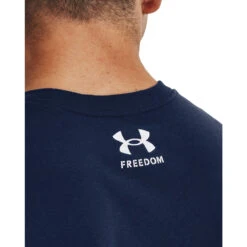 'Under Armour' Men's Freedom Hook T-Shirt - Academy / Red -Outdoor Clothing Shop s7.V5 1370304 408 BCKDET 1024x1024@2x