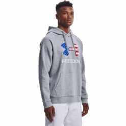 'Under Armour' Men's Freedom Fleece Hoodie - Steel Medium Heather