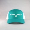 'Kimes Ranch' Men's Weekly Trucker Cap - Teal / White