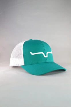 'Kimes Ranch' Men's Weekly Trucker Cap - Teal / White 6 'Kimes Ranch' Men's Weekly Trucker Cap - Teal / White -Outdoor Clothing Shop weekly trucker teal cap 3 1024x1024@2x