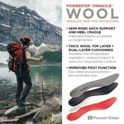 'Powerstep' Pinnacle Journey Wool Insoles -Outdoor Clothing Shop wool infog 1024x1024@2x